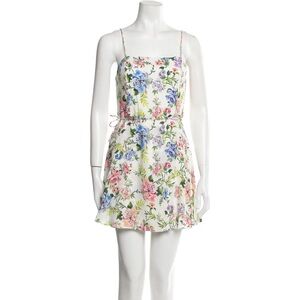Alice + Olivia white floral sundress